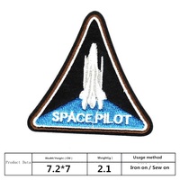 Écussons brodés 3D en tissu pour vêtements (vestes, chapeaux, chaussures) – Motifs Astronautes de la NASA et Céleste – Vente chaude en usine – Badges thermocollants personnalisables avec logo