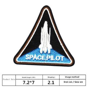 Parches Bordados Espaciales de Astronautas de la <span class=keywords><strong>NASA</strong></span>, Venta Caliente de Fábrica, Insignias Termoadhesivas con Logotipo Personalizado para Chaquetas, Gorras, Zapatos, Tela 3D - Product Image 6