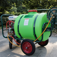 Petite machine mobile 160L à essence pour pulvériser les semences de gazon agricole Pulvérisateur de pesticides liquides pour engrais