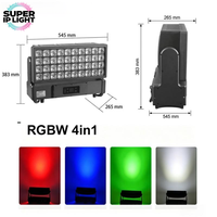 Projecteurs de scène extérieurs étanches DMX Wash RGBW Couleur IP65 40x30W pour éclairage mural urbain
