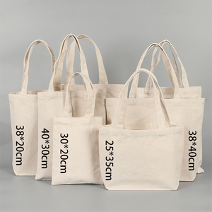 Sacolas de Compras Reutilizáveis Personalizadas com Impressão de Logo Baratas em Algodão Canvas - Product Image 1