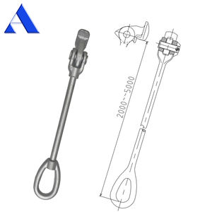Équipement de lashing pour conteneurs galvanisé de longueur personnalisée, certifié DNV GL, pièces de lashing, bouton de lashing, <span class=keywords><strong>barre</strong></span> de lashing, tige de lashing - Product Image 2