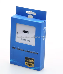 Mini convertisseur HD vers AV avec alimentation USB CVBS rouge jaune blanc sortie 5V entrée 1080p résolution affichage couleur - Product Image 6