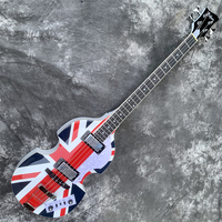 Guitare basse électrique de haute qualité en forme de violon, guitares électriques