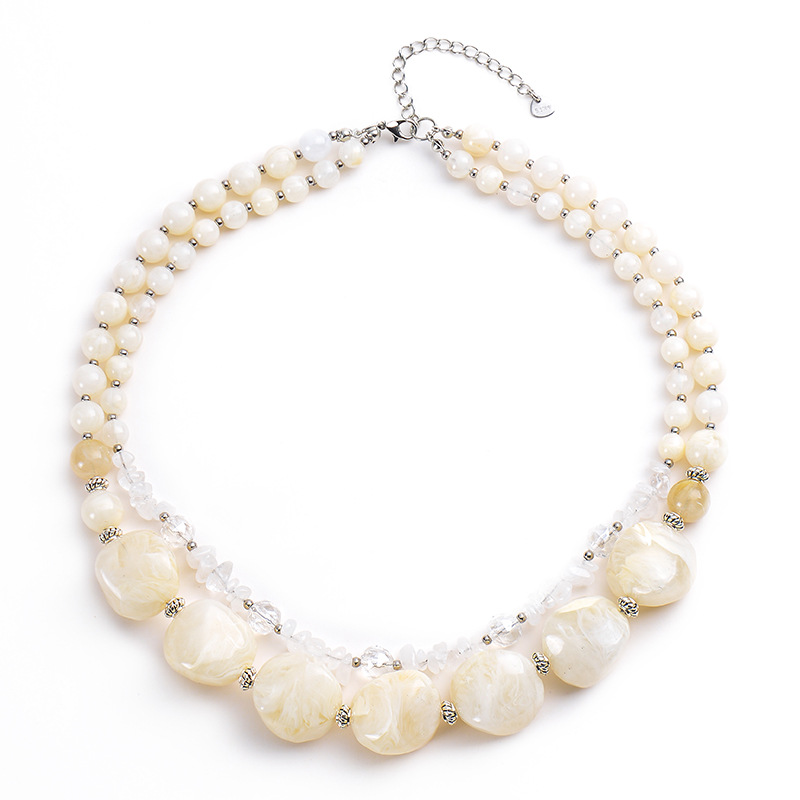 Collier Opale Blanche