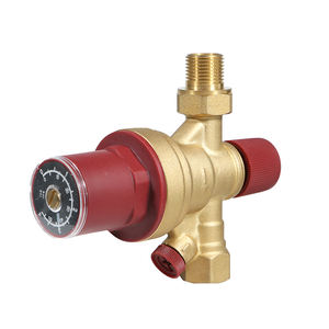 วาล์วเติมน้ำอัตโนมัติแบบปรับได้ ทำจากทองเหลือง พร้อมเกจวัดแรงดัน 110 องศาเซลเซียส 16 บาร์ - Product Image 6