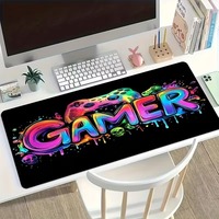 Alfombrilla de Escritorio para Computadora, Impermeable, para Juegos, de Goma Suave, para Teclado, con Protección Contra la Radiación