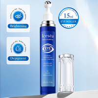 Sérum Contour des Yeux 360 à Billes Marque Blanche OEM Acide Hyaluronique Kojic pour Anti-Poches Rafraîchissant Éclaircissant Soin des Yeux Vente en Gros Fabricant