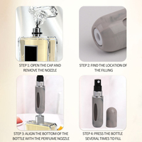 Fournisseur certifié – Atomiseur de voyage pour parfum, remplissage par le bas, motif marbré, flacon de parfum unique en plastique, flacon échantillon