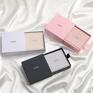 Luxury Paper <b>Box</b> with Custom logo Printing for Jewelry Pouch Storage Drawer <b>Box</b> with Puller - Product Image 3