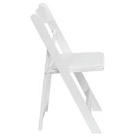 Chaise pliante d'extérieur en résine blanche pour événements, marchés en ligne chinois, mariages et jardins - Vente en gros