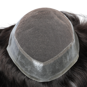 Prothèse capillaire pour hommes en cheveux humains indiens, densité 100%, base australienne, grand stock - Product Image 5