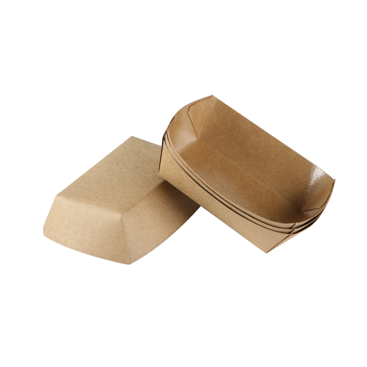 greaseproof french fries chip paper tray boat box package paper plates disposable