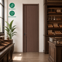 Porte intérieure en bois décorative en mélamine OEM, insonorisée et résistante aux rayures, pour hôpitaux, écoles et bureaux