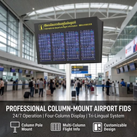 Sistema de Pantalla de Video LCD Personalizado para Terminales FIDS con CMS para Señalización en Aeropuertos y Metro e Integración de Terminales