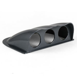 Raminer — support de tableau de bord en Fiber de carbone, Triple jauge de tableau de bord, Pod à 3 trous, porte-jauge de course, 52mm, noir - Product Image 4