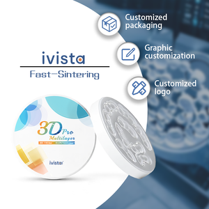 Vente directe IVISTA 3D Pro, bloc <span class=keywords><strong>en</strong></span> céramique de zircone multicouche haute dureté, résistance à la flexion 800-1100MPa, pour <span class=keywords><strong>couronne</strong></span> <span class=keywords><strong>dentaire</strong></span> - Product Image 4