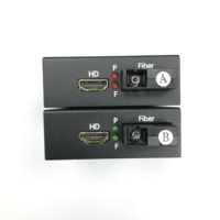 Extensor de Fibra Óptica HD con KVM Óptico, Teclado y Ratón USB, Audio y Video HD 1080P 4K, Conversor de HD a Fibra Óptica