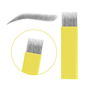 Aiguille de microblading jetable pour maquillage permanent 0,35 mm, stylo manuel pour tatouage des sourcils, kit d'aiguilles pour pigments PMU à utiliser sur la peau - Product Image 4