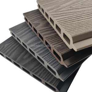 Valla de madera compuesta de bajo mantenimiento para exteriores, madera, plástico, jardín, VALLA DE Wpc, extrusión moderna, diseño de modelo 3D, 21mm - Product Image 4