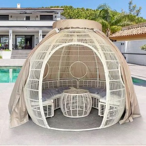 Chaise longue de piscine moderne pour hôtel, mobilier d'extérieur, lit de soleil pour villa de plage, chaise longue en aluminium pour balcon avec cordage - Product Image 2
