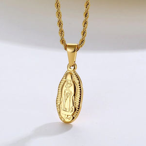 Hiphopsゲームコンソールペンダント18Kゴールドメッキベアシェルチャーム女性男性ステンレス鋼地球メアリーネックレスジュエリー - Product Image 5