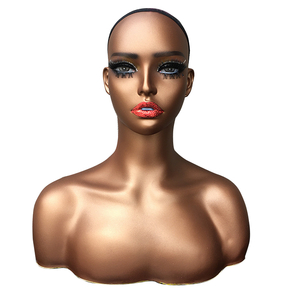 Tête de mannequin femme en PVC <span class=keywords><strong>pour</strong></span> formation, présentation de foulards, chapeaux, perruques et <span class=keywords><strong>maquillage</strong></span>, avec caractéristiques réalistes, <span class=keywords><strong>pour</strong></span> usage en magasin - Product Image 4