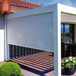 簡単な屋外の太陽と天候の保護のためのスマートリモコン付きアルミニウム合金電動防風ローラーシャッター - Product Image 2
