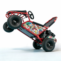 Go Kart Balap Remote Control yang Dapat Disesuaikan, Kecepatan Maksimum 25km/jam, Kapasitas Beban 85kg, Untuk Dewasa & Anak-Anak, Kendaraan Tunggangan di Taman Bermain Luar Ruangan