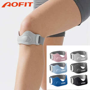 Sangle de soutien rotulien réglable en silicone pour le genou – Soulagement de la douleur, sécurité sportive, rééducation – Conception respirante et légère - Product Image 1