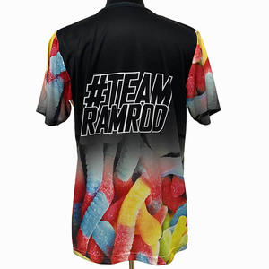 T-shirts publicitaires pour hommes Impression par sublimation personnalisée 100% Polyester T-<span class=keywords><strong>shirt</strong></span> de course Sport d'été Séchage rapide Vêtements bon marché - Product Image 2