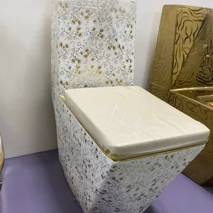 Keramische Sanitair Goudkleurige Toiletsticker Waterglijbaan Overdrachtsstickers Voor Keramiek