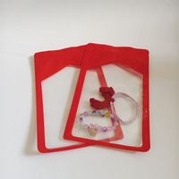 Emballage personnalisé en sachet Mylar à fermeture éclair, haute transparence, laminé, pour bracelet et bandeau pour cheveux