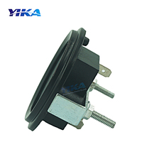 Contador de Horas Digital de Plástico YIKA con Pantalla LCD, DC 6-60V 0.5W, 5 Años de Almacenamiento de Datos, Negro, para Excavadora, Certificado CE RoHS, Reinicio Programable