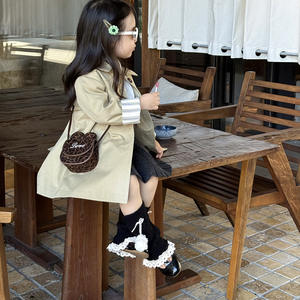 Çocuk Kız Sonbahar Kış Fiyonklu Omuz Çantası Şık Leopar Desenli Mini Bebek Çantası - Product Image 5