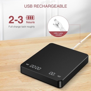 Cao chính xác kỹ thuật số hiển thị cà phê có trọng lượng quy mô nhỏ nhà bếp cà phê quy mô với bộ đếm thời gian - Product Image 2