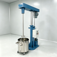 Agitateur vertical industriel pour liquides, en acier inoxydable, 4 kW, pour la production chimique et cosmétique.