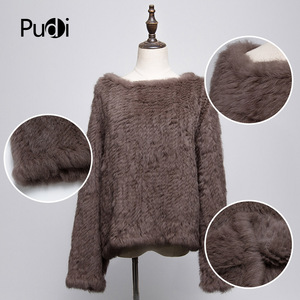 Cappotto in Vera <span class=keywords><strong>Pelliccia</strong></span> di Coniglio per Donna 2020, Nuovissimo Cappotto Invernale Caldo per Ragazze, Giacca Maglione Taglia Grande Nero <span class=keywords><strong>Rosa</strong></span> CT802 - Product Image 6