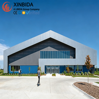 Atelier préfabriqué en structure acier moderne, très rentable, installation facile et délai de construction court pour immeuble de bureaux