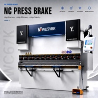 Prensa Plegadora Hidráulica CNC de 63T y 2500mm, 3+1 Ejes, Cybelec TP10S, Fabricante de Máquinas para Doblar Chapa Metálica para Carcasas de CA, Acero, CE ISO