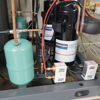 Unité de réfrigération hermétique industrielle de type V avec compresseur Copeland Scroll parallèle, haute capacité de refroidissement, 380V 10 ℃   Refroidisseur d'eau