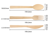 Kit de couverts jetables écologiques biodégradables en bambou, vaisselle portable et durable pour le camping, les fêtes, les restaurants de restauration rapide, les repas en avion