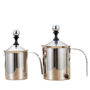 Espumador de Leche Manual de Acero Inoxidable Kafei Shi, 400 cc/800 cc, para Cafeterías y Cappuccinos - Product Image 5