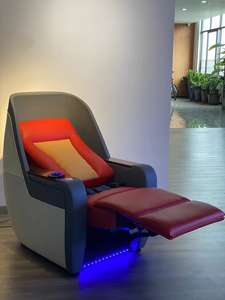 كرسي جلد مايكروفايبر فاخر أحمر للسيارة RV سرير حافلة مسرح منزلي متعدد الاستخدامات كرسي حافلة مايكروفايبر كرسي سينما منزلية - Product Image 3