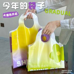 Bolsa de compras de plástico grueso para tienda de ropa, bolsa de embalaje personalizada para joyería, bolsa de regalo comercial. - Product Image 2