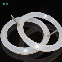 Bague en caoutchouc gonflable de qualité alimentaire, anneau de scellage transparent personnalisé, 10 pièces, résistant à la chaleur