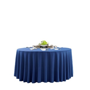 Độ dày <span class=keywords><strong>Linen</strong></span> bảng Khăn trải bàn bên Khăn trải bàn đám cưới trắng vòng có thể giặt bảng vải cơ bản <span class=keywords><strong>Poly</strong></span> Khăn trải bàn - Product Image 4