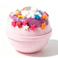 Bombes de bain effervescentes artisanales Rainbow Star, bio, véganes, sans alcool, avec logo personnalisé OEM/ODM, pour enfants, cadeau spa