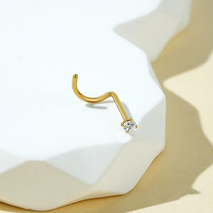 Joia de Piercing de Nariz Right Grand em Titânio ASTM F136 20G Hipoalergênico com Zircônia Cúbica/Esfera/Coração/Estrela em Formato de Parafuso - Product Image 5