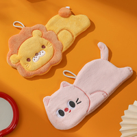 BILOV Cute Animal Hand Towel, Thick Microfiber Drying Cloth for Kitchen, Quick-Dry Soft Hand Towel